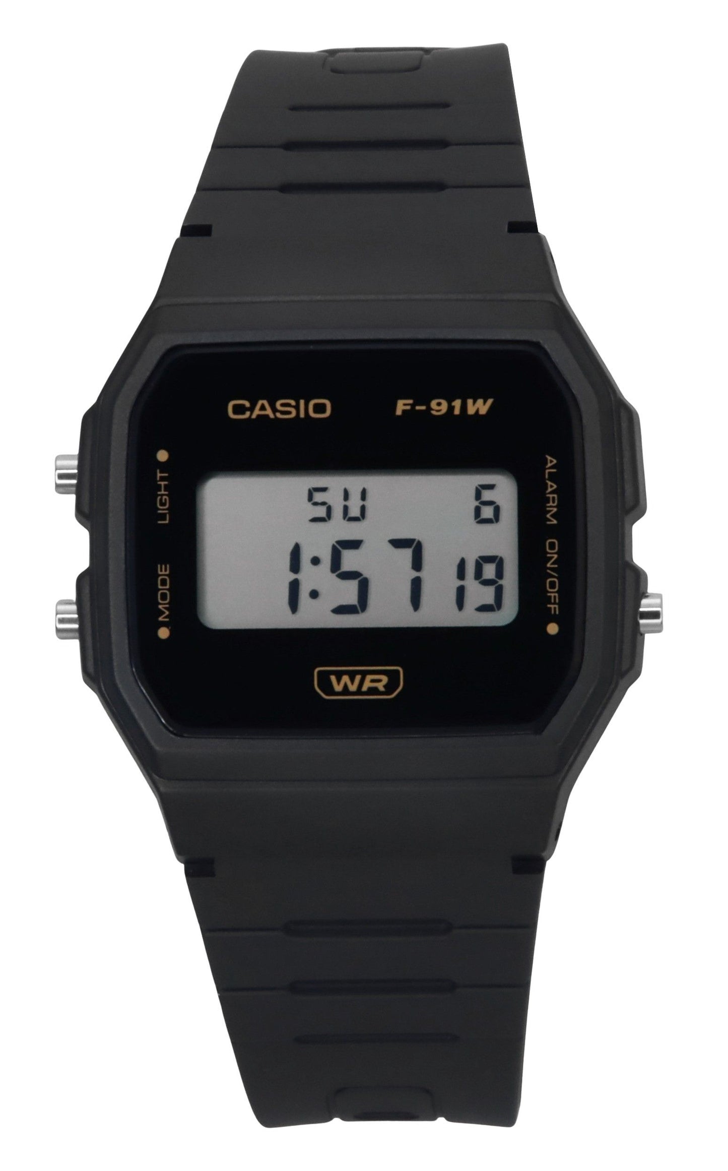 Casio POP Digital Gray Bio Based Resin Strap Quartz F-91WB-8A Unisex Watch
