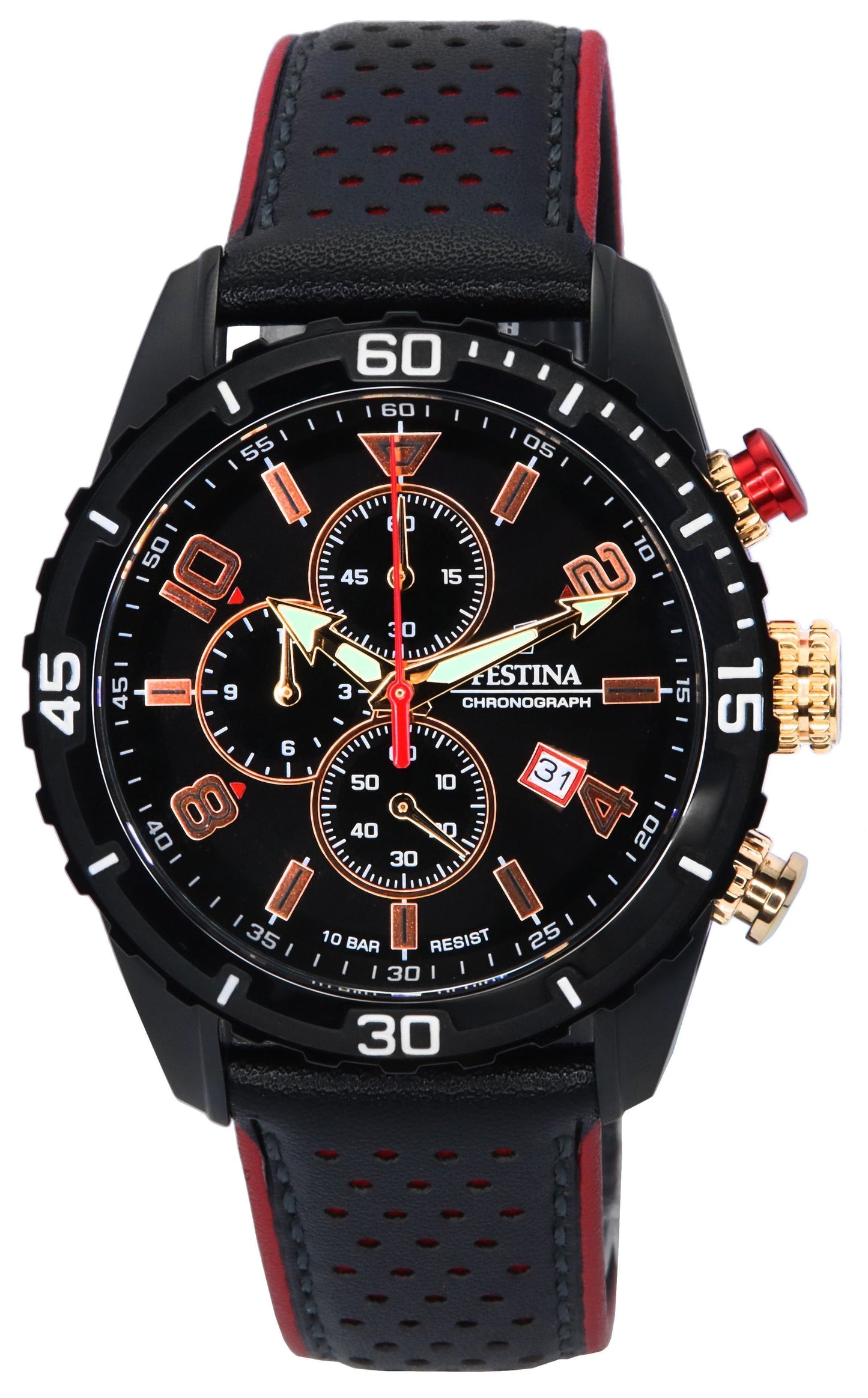 Festina Sport Chronograph Black Dial Quartz F20519-4 F205194
100M Men's Watch