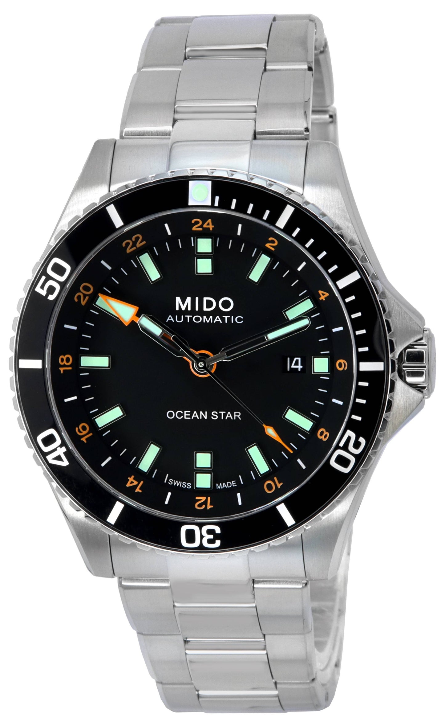 Mido Ocean Star GMT Black Dial Automatic Diver's M026.629.11.051.01 M0266291105101 200M Men's Watch