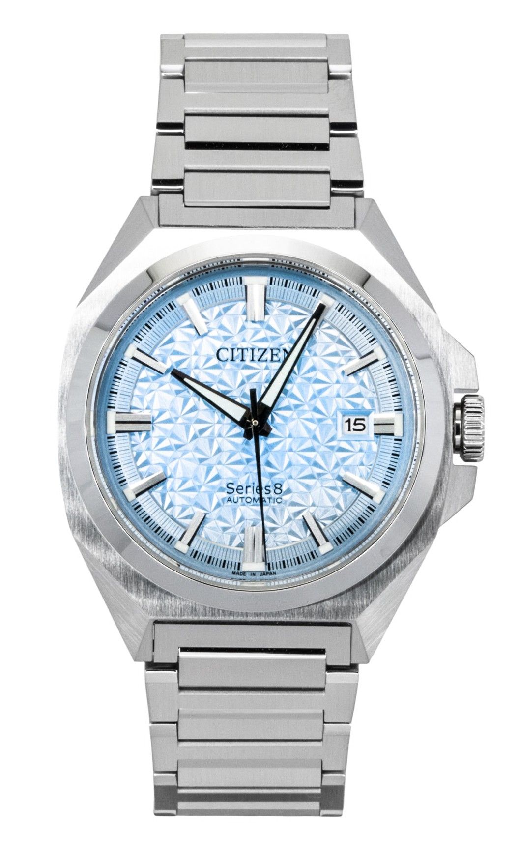 Citizen Series 8 Limited Edition Stainless Steel Light Blue Automatic NB6051-59L 100M Men's Watch