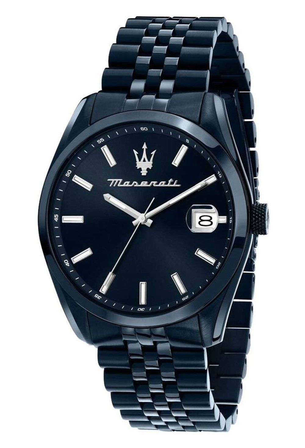 Maserati Attrazione Stainless Steel Blue Sunray Dial Quartz R8853151016 Men's Watch