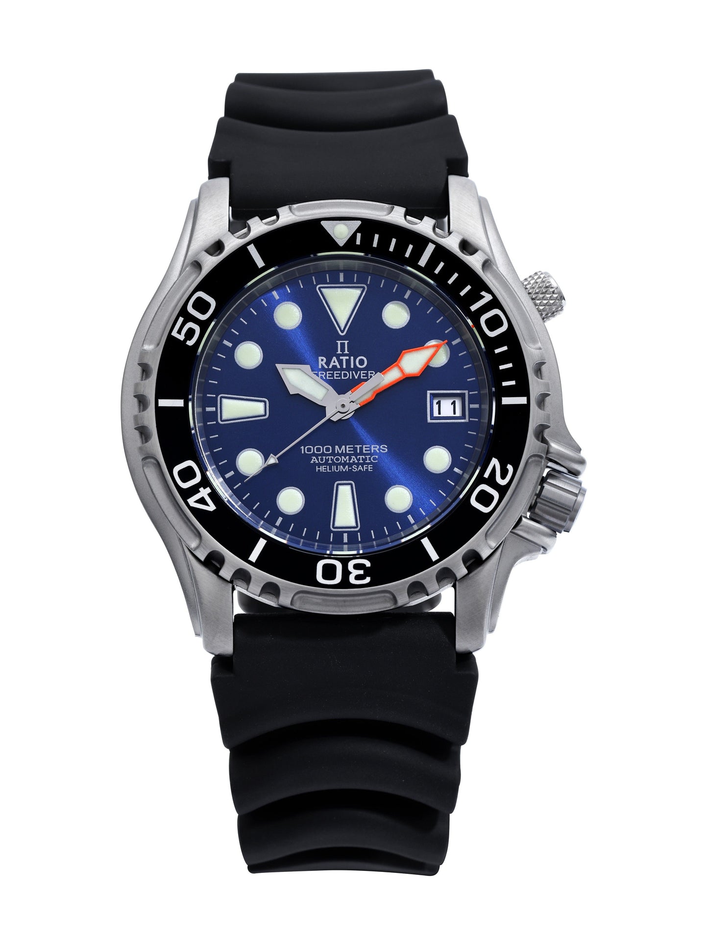 Ratio FreeDiver Helium Safe 1000M Stainless Steel Automatic 1066KE20-33VA-BLU Men's Watch