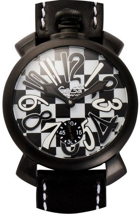GaGa Milano Black And White Quartz 5012LECH1 Men's Watch