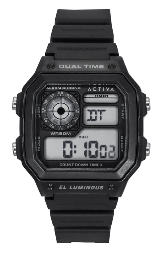 Invicta Activa Digital Polyurethane Strap Black Dial Quartz ACW1299-001 Men's Watch