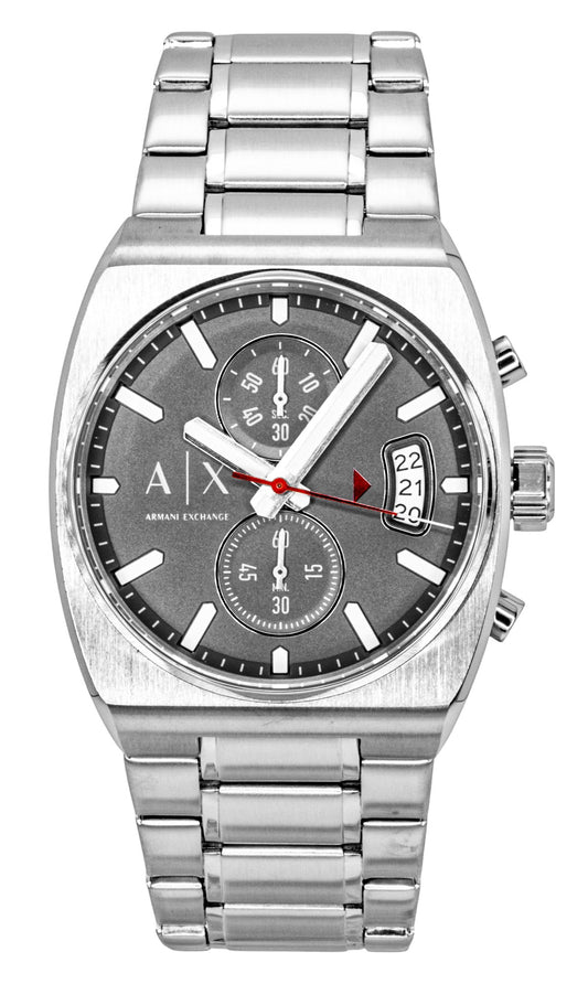 Armani Exchange Oliver Chronograph Stainless Steel Grey Dial Quartz AX2820 Men's Watch