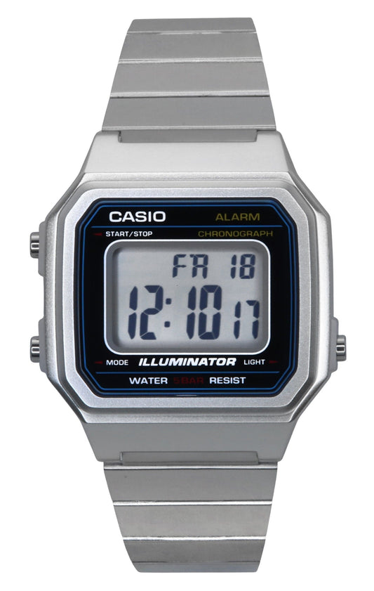 Casio Classic Vintage Illuminator Chronograph Alarm Digital B650WD-1A Unisex Watch