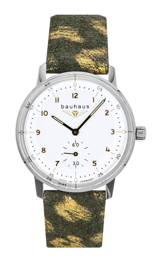 Bauhaus Classic Leather Strap White Dial Quartz 20371 Women's Watch