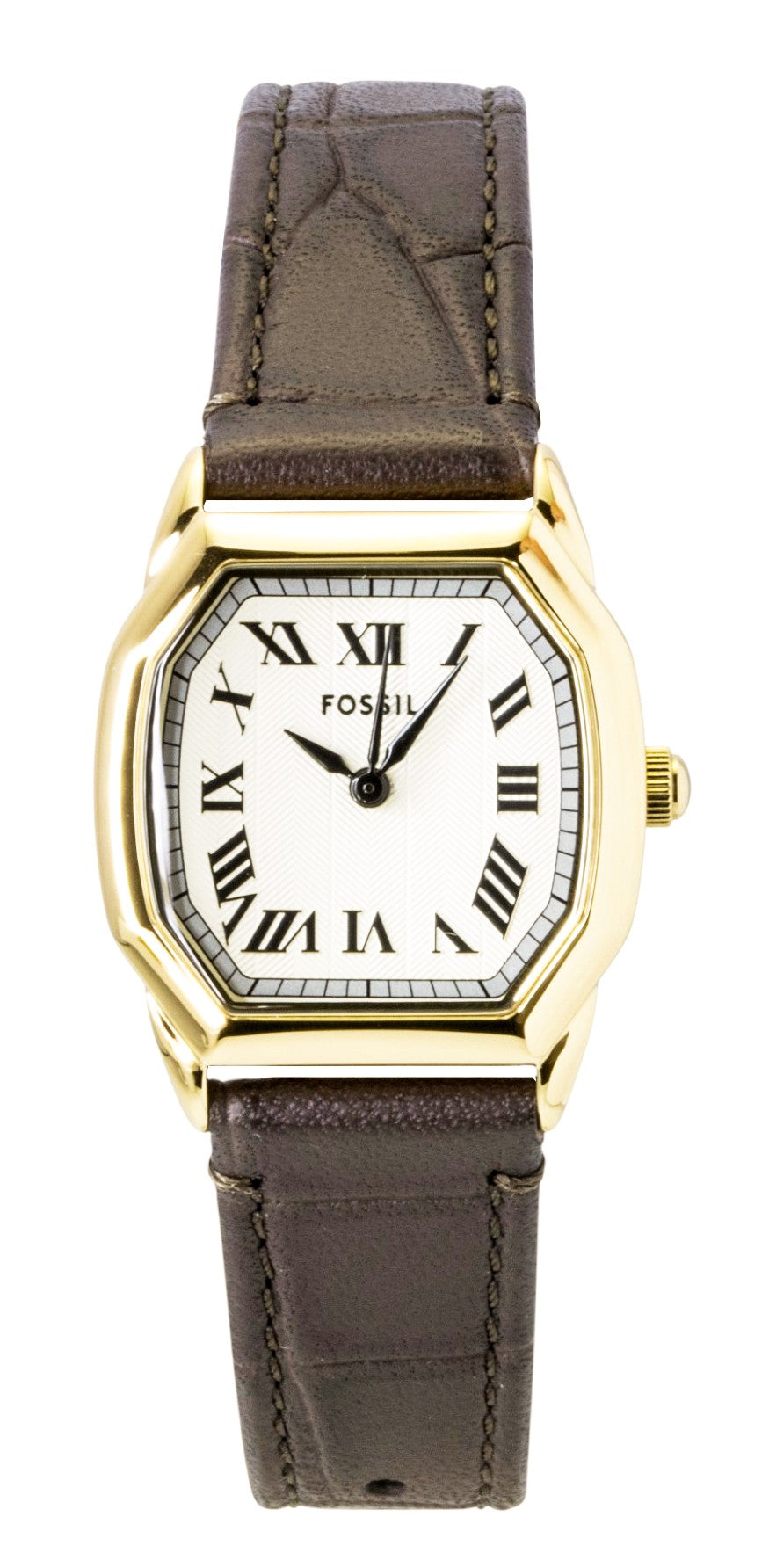 Fossil Harlow Leather Strap Cream Dial Quartz ES5426 Women's Watch