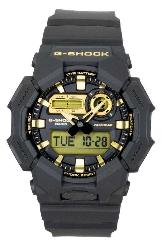 Casio G-Shock Analog Digital Bio-Based Resin Strap Black Dial Quartz GA-010GB-1A9 200M Men's Watch
