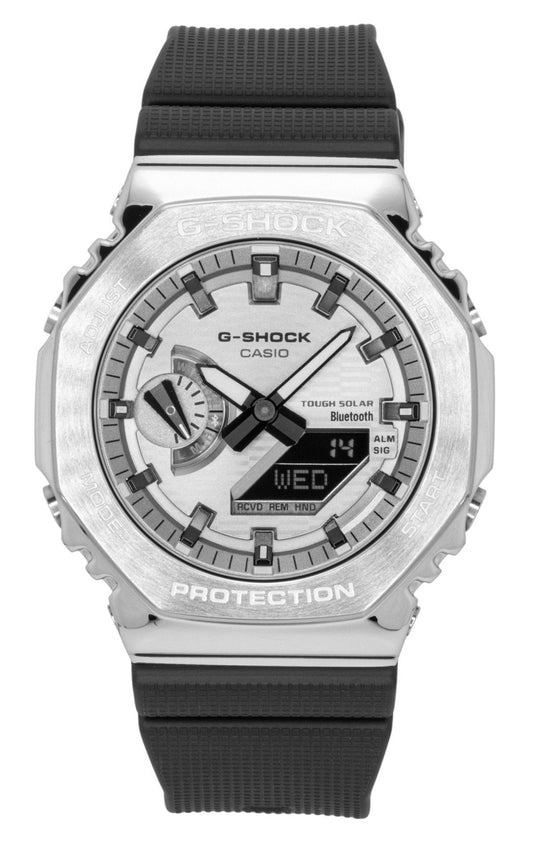 Casio G-Shock G-Steel Bio-Based Resin Strap Smartphone Link Analog Digital Grey Dial Solar GBM-2100A-8B 200M Men's Watch