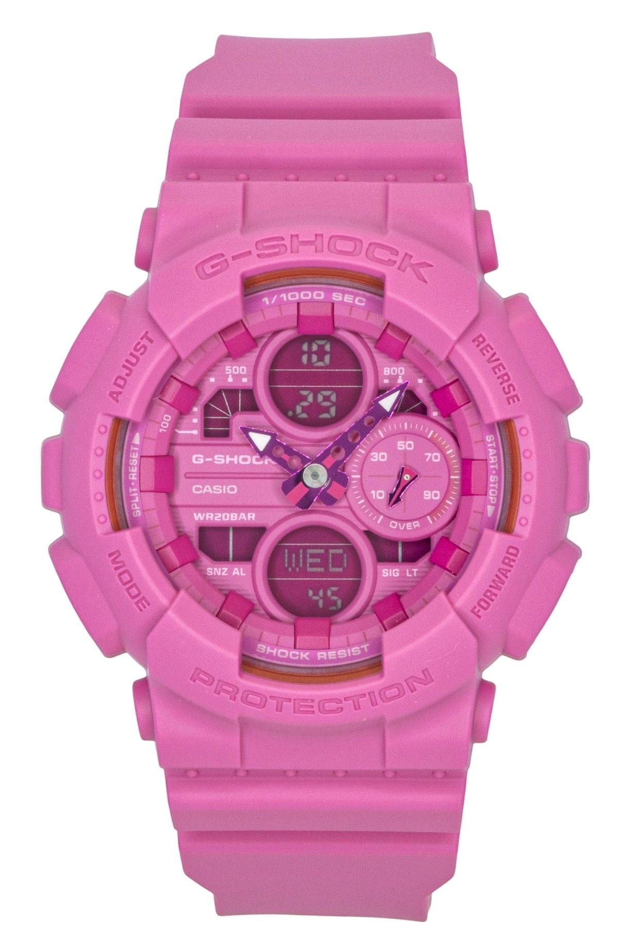 Casio G-Shock Pink Ribbon Bio-Based Resin Strap Analog Digital Pink Dial Quartz GMA-S145PK-4A 200M Women's Watch