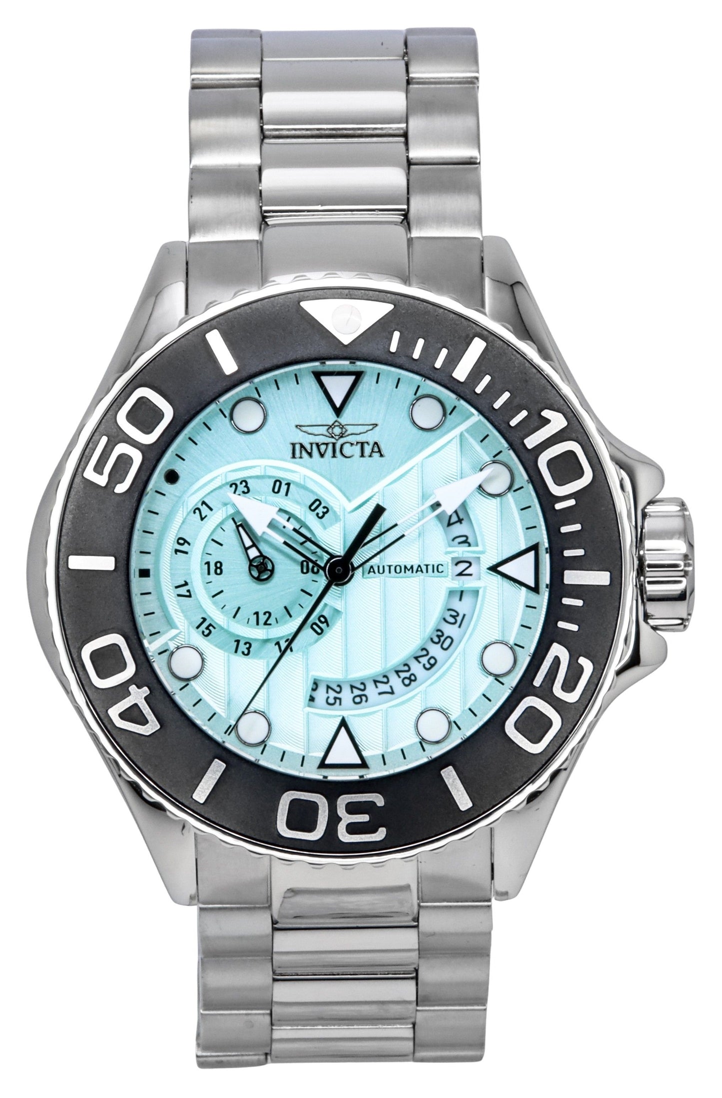 Invicta Grand Diver GMT Stainless Steel Turquoise Dial Automatic 47541 300M Men's Watch