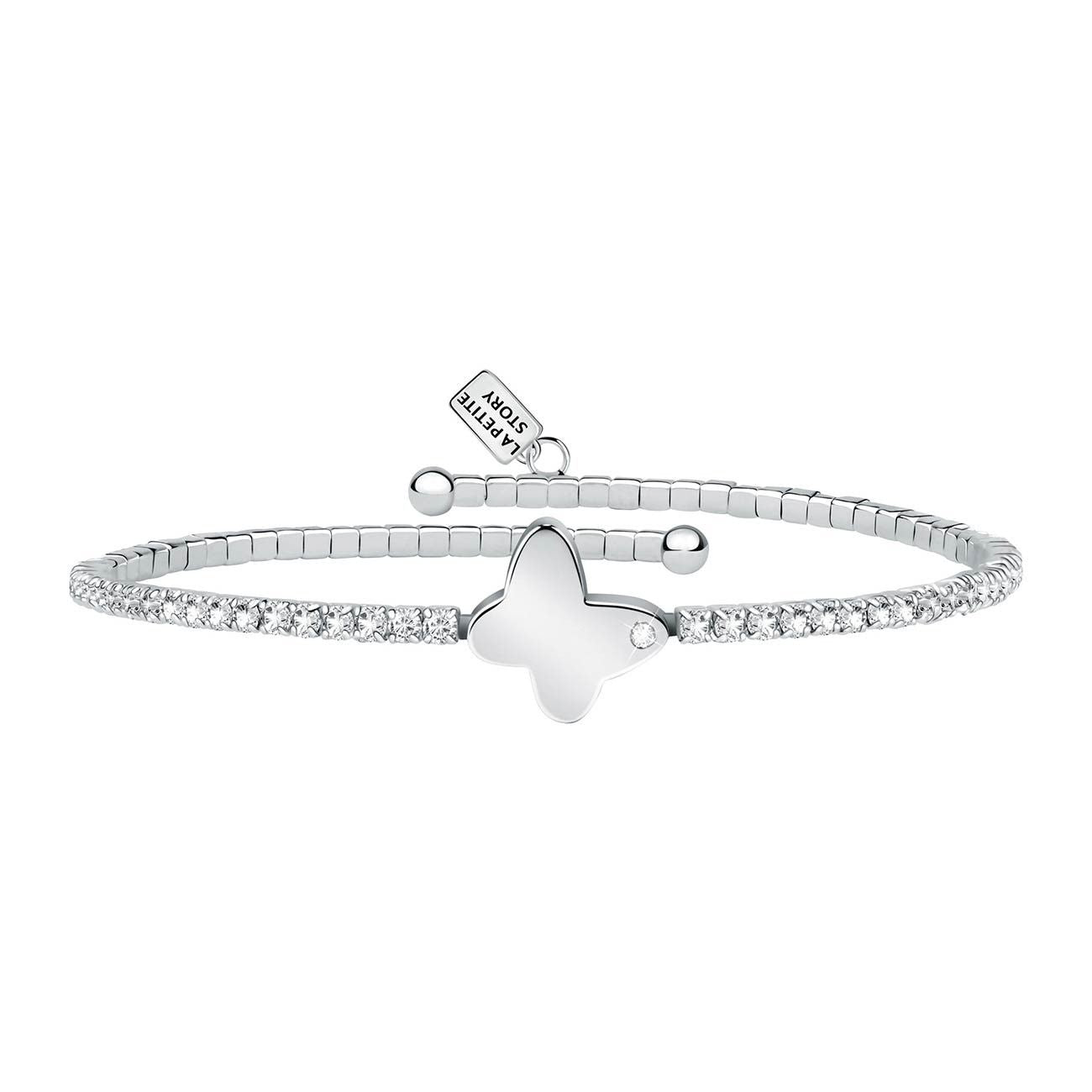 La Petite Story Brass And Zircon Bracelet With White Butterfly LPS05ASE05 For Women