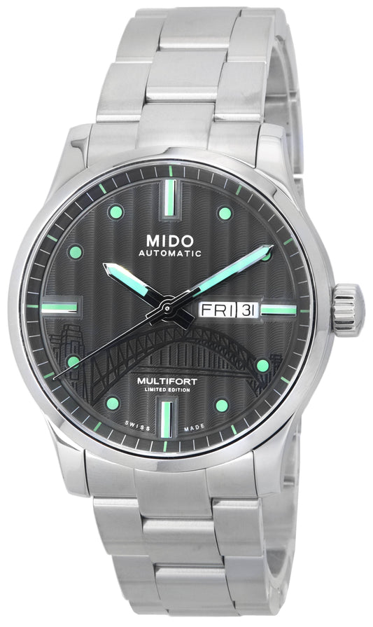 Mido Multifort IBA Limited Edition Anthracite Dial Automatic M005.430.11.061.81 M0054301106181  100M Mens Watch