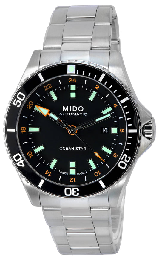 Mido Ocean Star GMT Black Dial Automatic Diver's M026.629.11.051.01 M0266291105101 200M Men's Watch