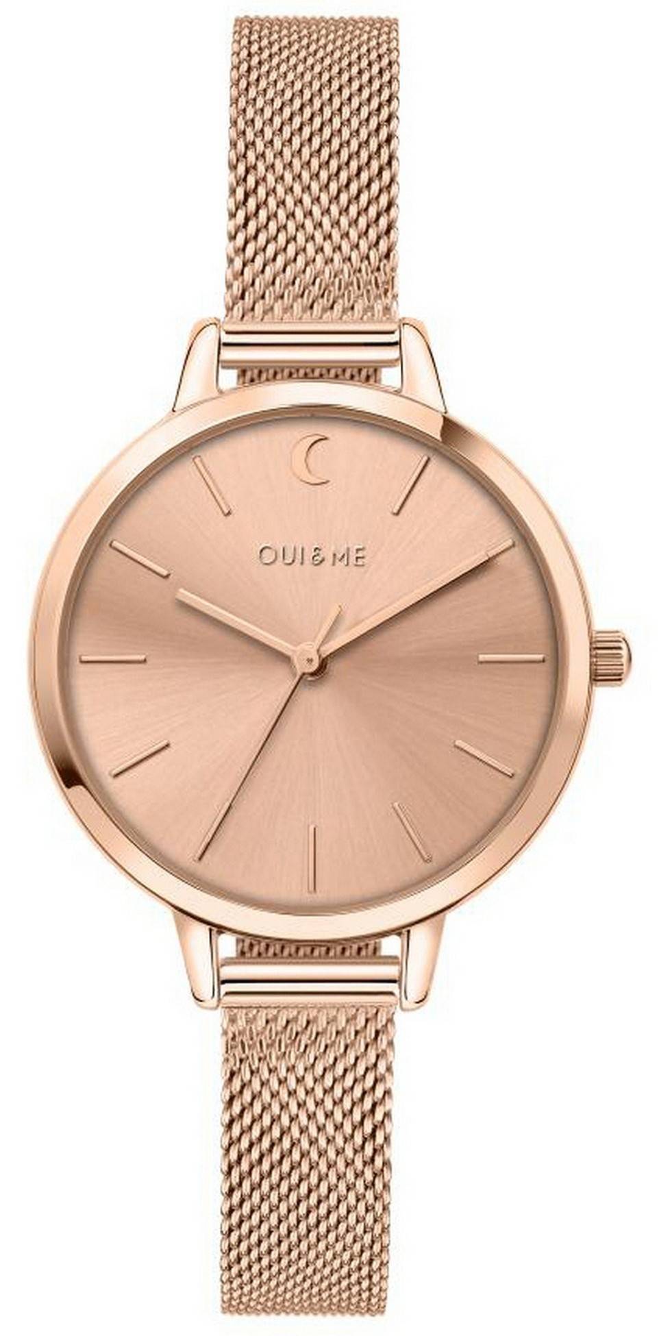 Oui & Me Petite Amourette Rose Gold Tone Stainless Steel Quartz ME010095 Women's Watch