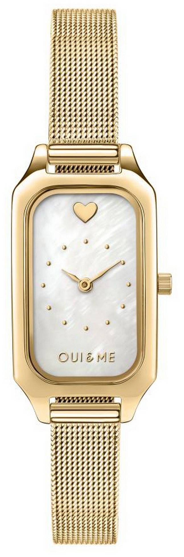 Oui & Me Finette White Dial Gold Tone Stainless Steel Quartz ME010198 Women's Watch