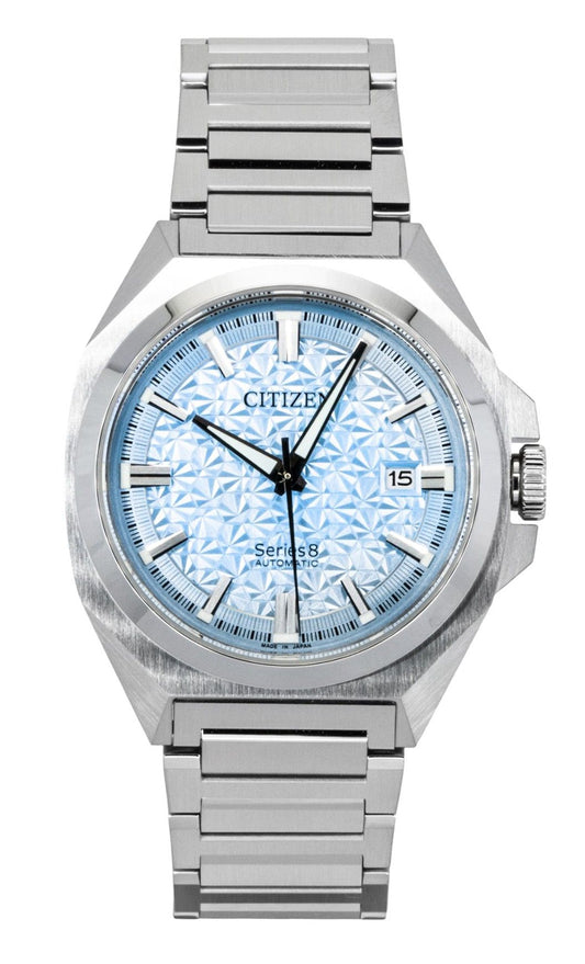 Citizen Series 8 Limited Edition Stainless Steel Light Blue Automatic NB6051-59L 100M Men's Watch