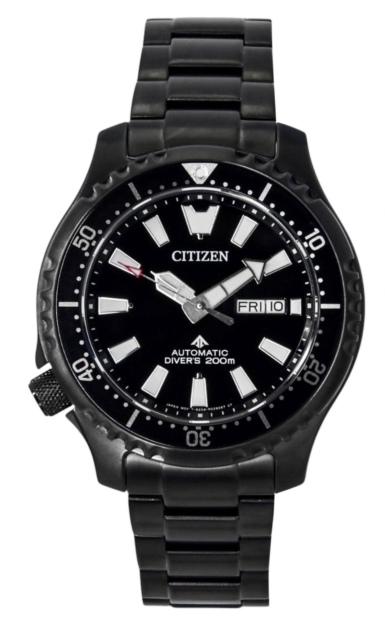 Citizen Promaster Stainless Steel Black Dial Automatic Diver's NY0135-80E 200M Men's Watch