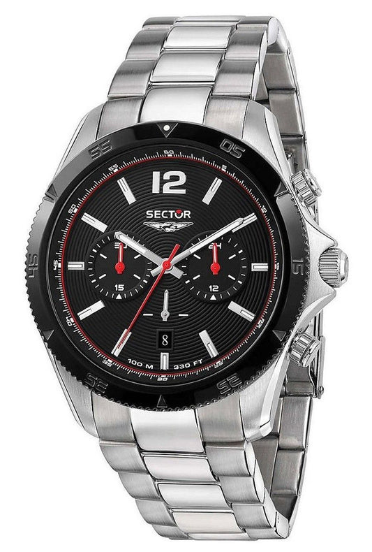 Sector 650 Chronograph Stainless Steel Black Dial Quartz R3273631004 100M Men's Watch