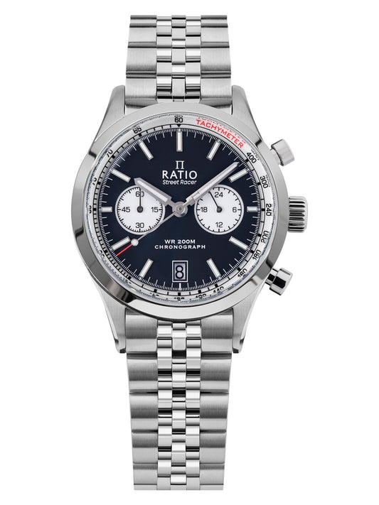 Ratio Street Racer Chronograph RTC012 200M Reverse Panda Dial Watch