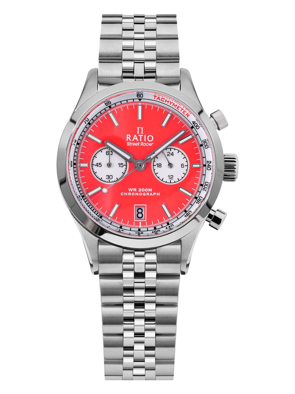 Ratio Street Racer Chronograph RTC015 200M Reverse Panda Dial Watch