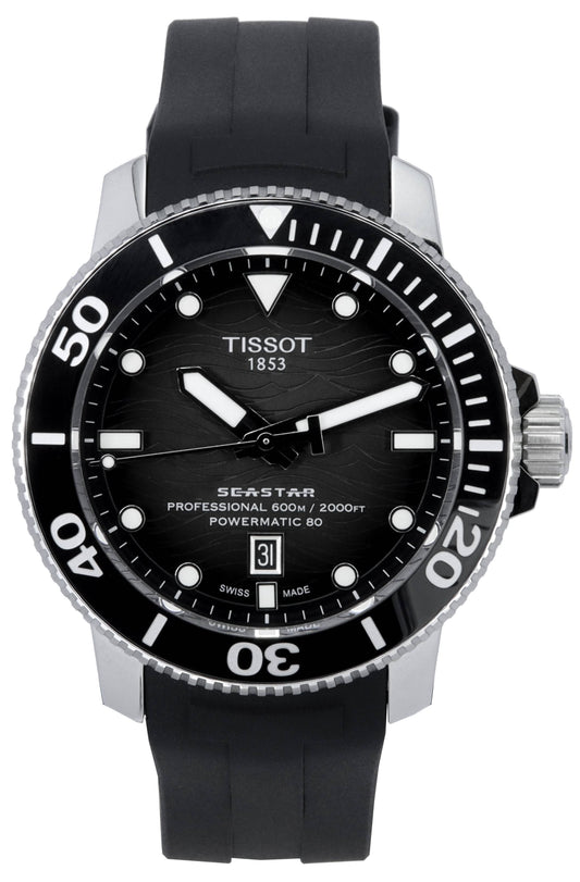 Tissot Seastar 2000 Professional Powermatic 80 Grey Dial Diver's T120.607.17.441.00 T1206071744100 600M Men's Watch