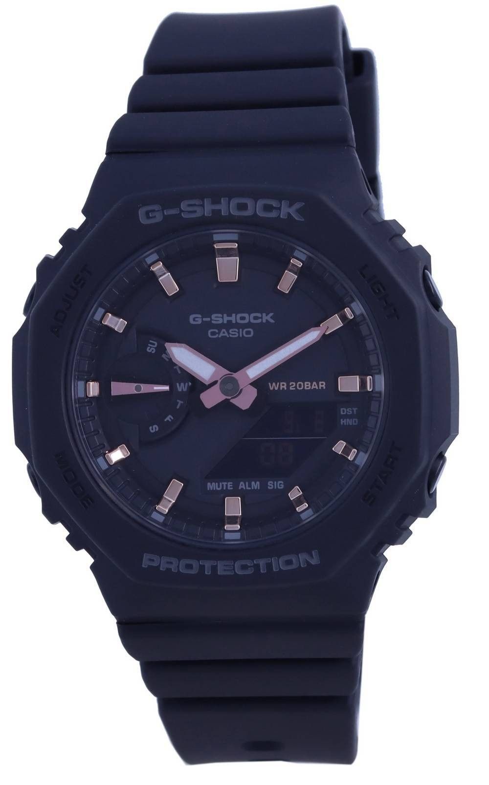 Refurbished Casio G-Shock Analog Digital Resin Strap Black Dial Quartz GMA-S2100-1A 200M Women's Watch