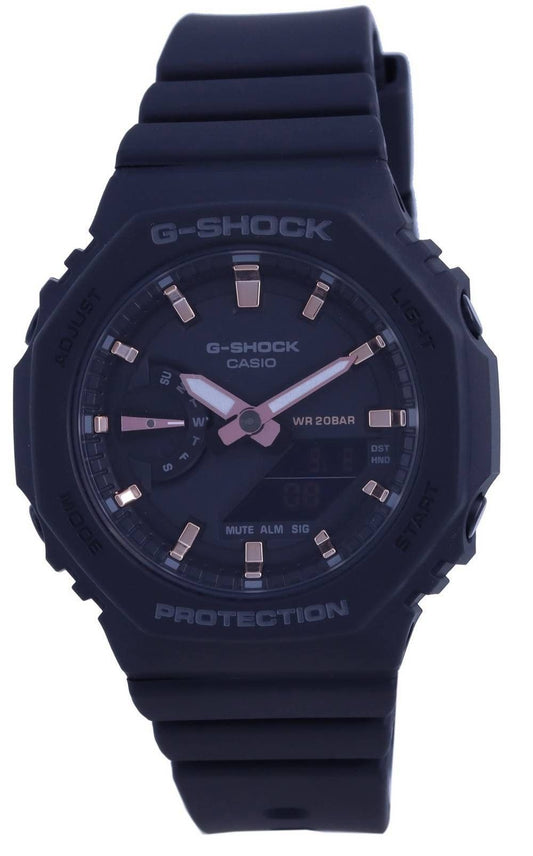 Refurbished Casio G-Shock Analog Digital Resin Strap Black Dial Quartz GMA-S2100-1A 200M Women's Watch