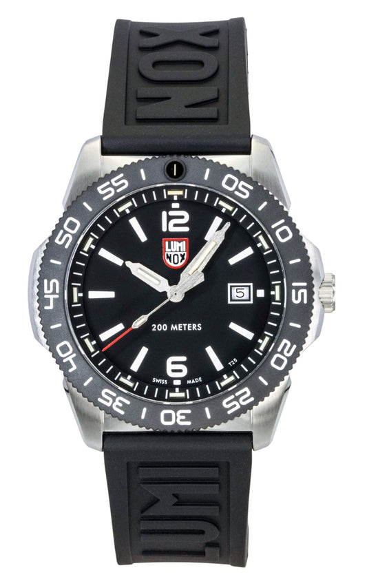 Luminox Pacific Diver Rubber Strap Black Dial Quartz Diver's XS.3121.1 200M Men's Watch