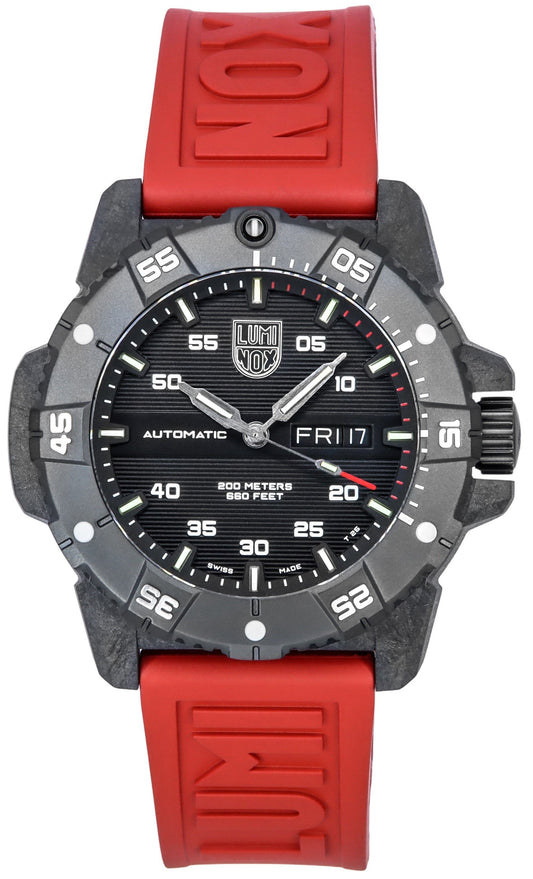Luminox Master Carbon Seal Rubber Strap Black Dial Swiss Automatic Diver's XS.3875 200M Men's Watch